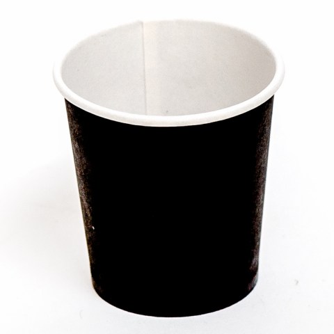 Бумажный стакан черный 100 мл